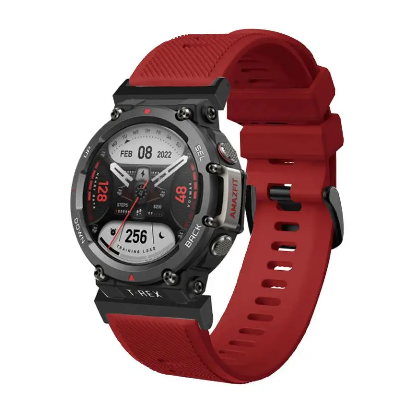 Sport Silicone Strap For Huami Amazfit T Rex 2 Smart Watch Band Rubber Replace Bracelet For Xiaomi Amazfit T-Rex Pro Trex Correa