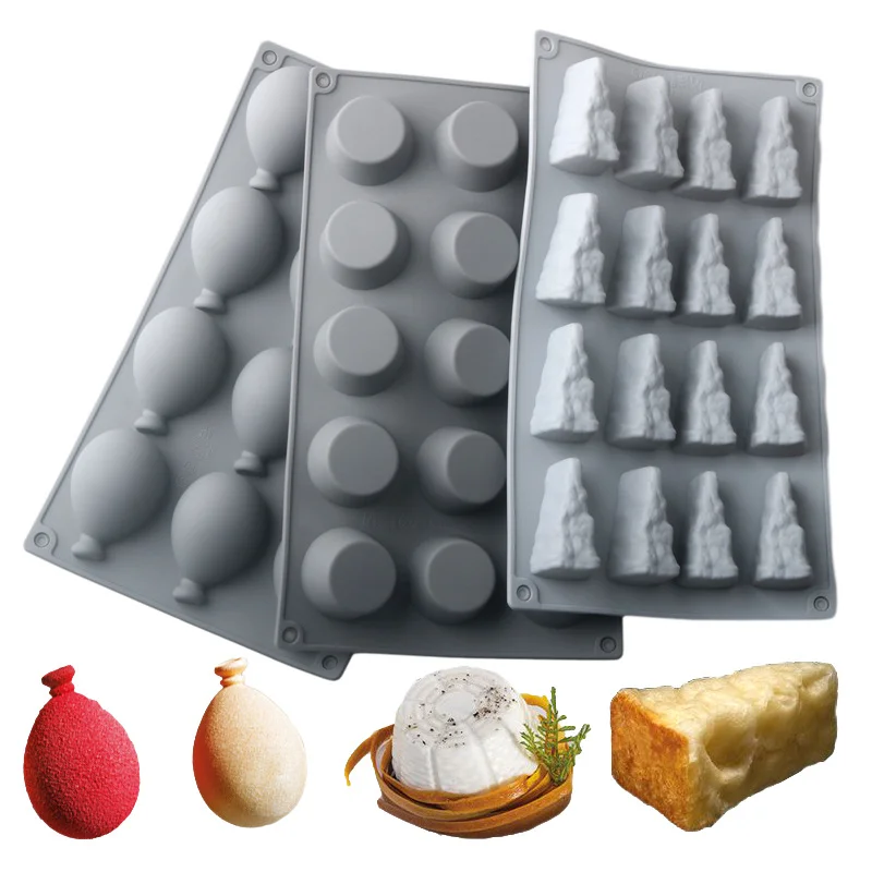 

New Balloon Shape Silicone Pastry Mold for Mousse Cakes Decoration Ktichen DIY Baking Accessories