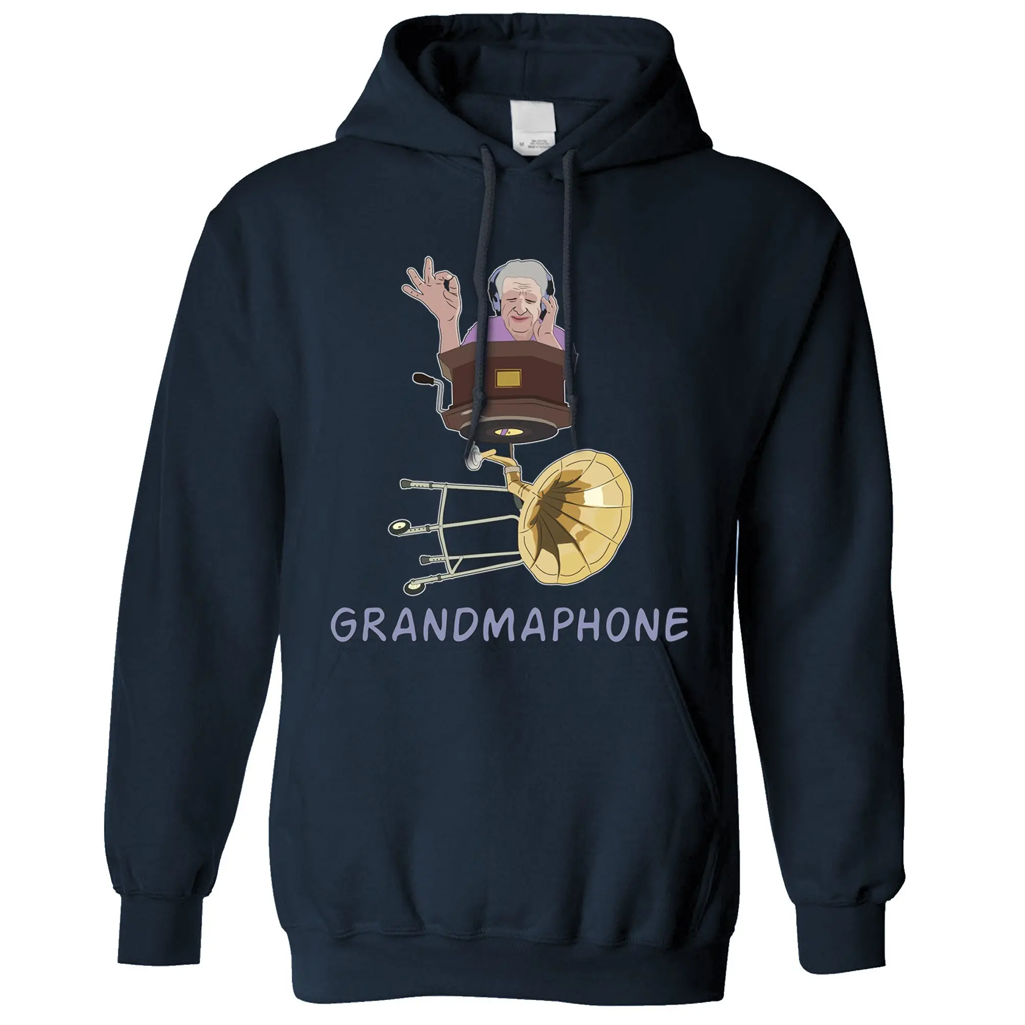 

Новинка музыкальная Толстовка Grandmaphone иллюстрация бабушка граммофон DJ уличная одежда для мужчин