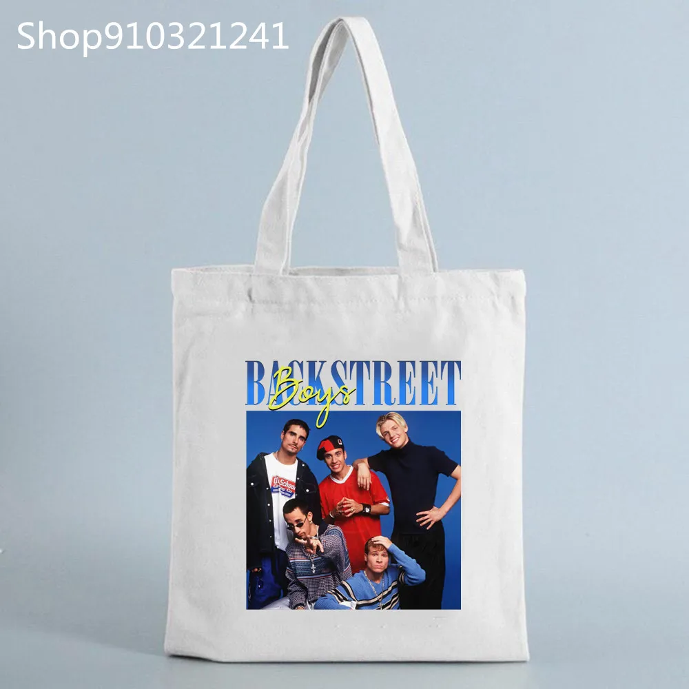 

Women BSB Shopper Bags Printed Backstreet Boys Graphic Shopping Bag Casual Handbags Women Fashion Shoulder Tote Bags Women