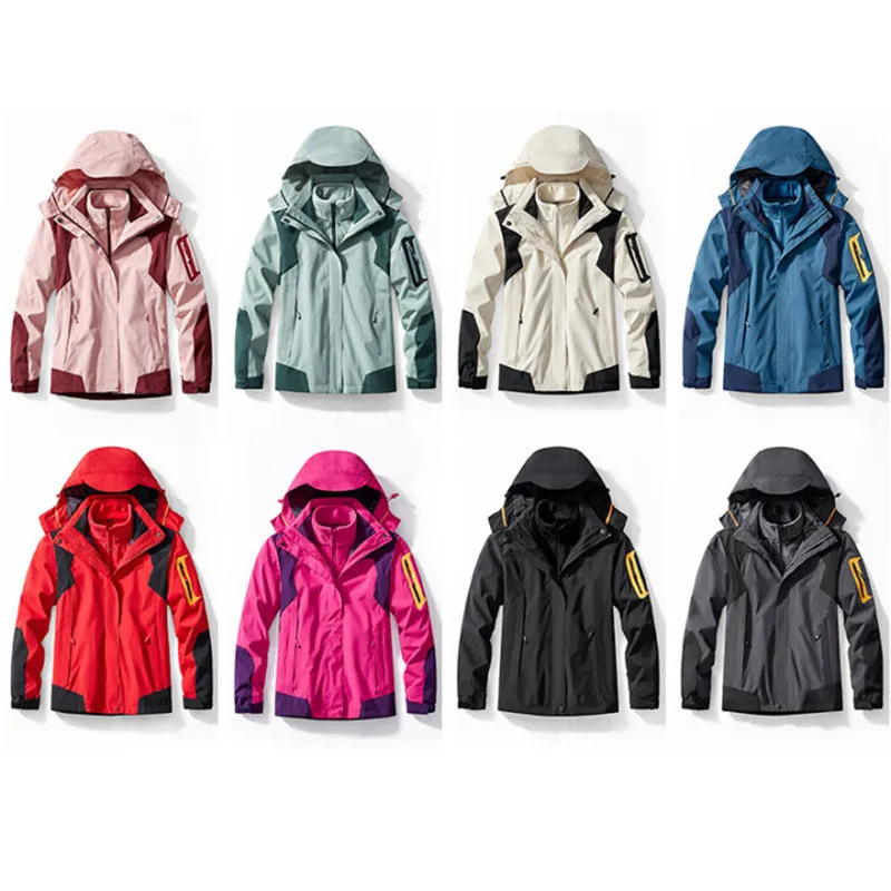 

Autumn Winter Jacket Sports Outdoor Assault Suit 3 In 1 Men Thickened Coat Waterproof Windbreaker Women