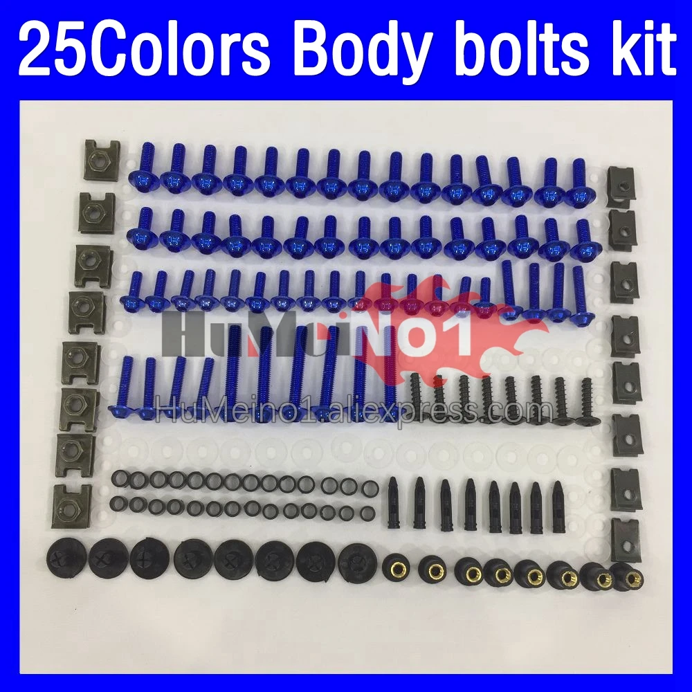 

268ps Fairing bolts full screw kit For KAWASAKI NINJA EX250 EX 250 R 250R EX250R 2008 2009 2010 2011 2012 Body bolt screws Nuts