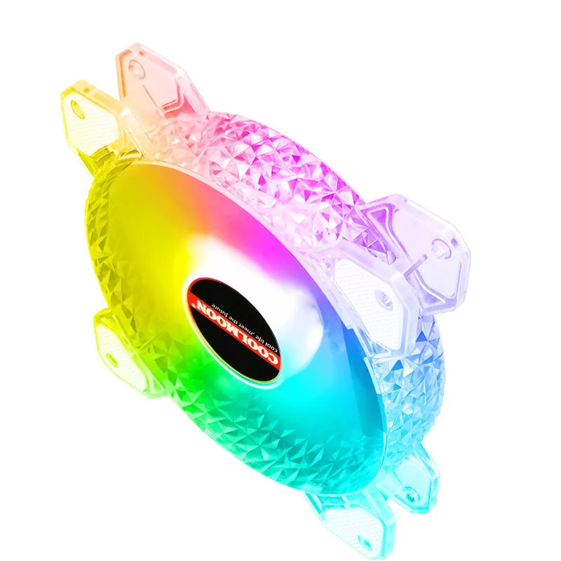 120 мм RGB Вентилятор охлаждения 12 см Бесшумная Алмазная диафрагма компьютера