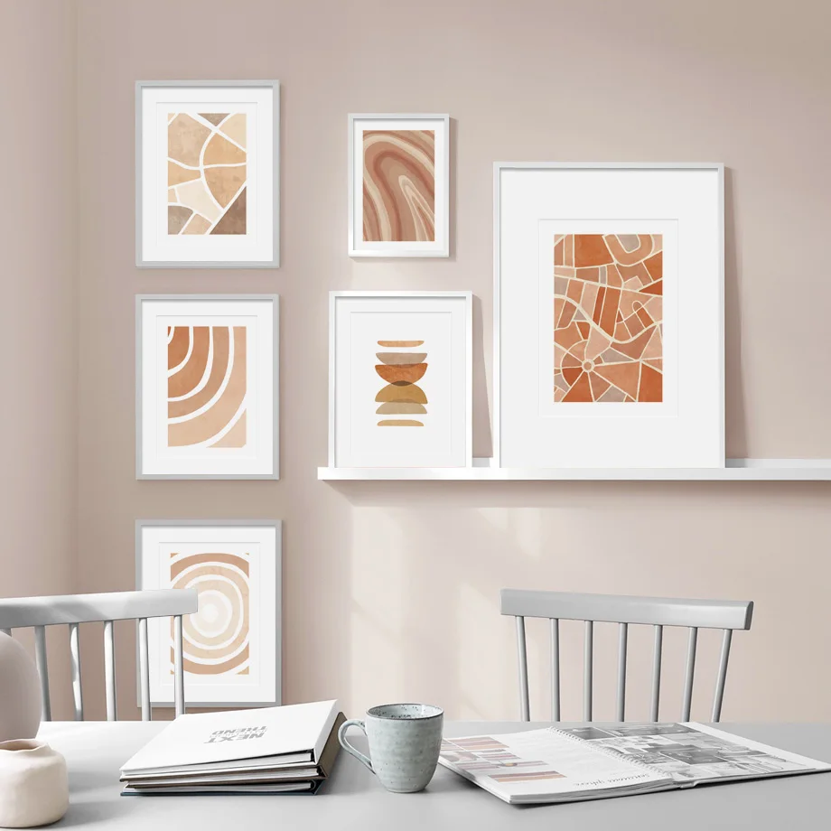 

Boho Abstract Geometric Shapes Wall Art Canvas Painting Modern Nordic Posters And Print Wall Pictures For Living Room Home Decor