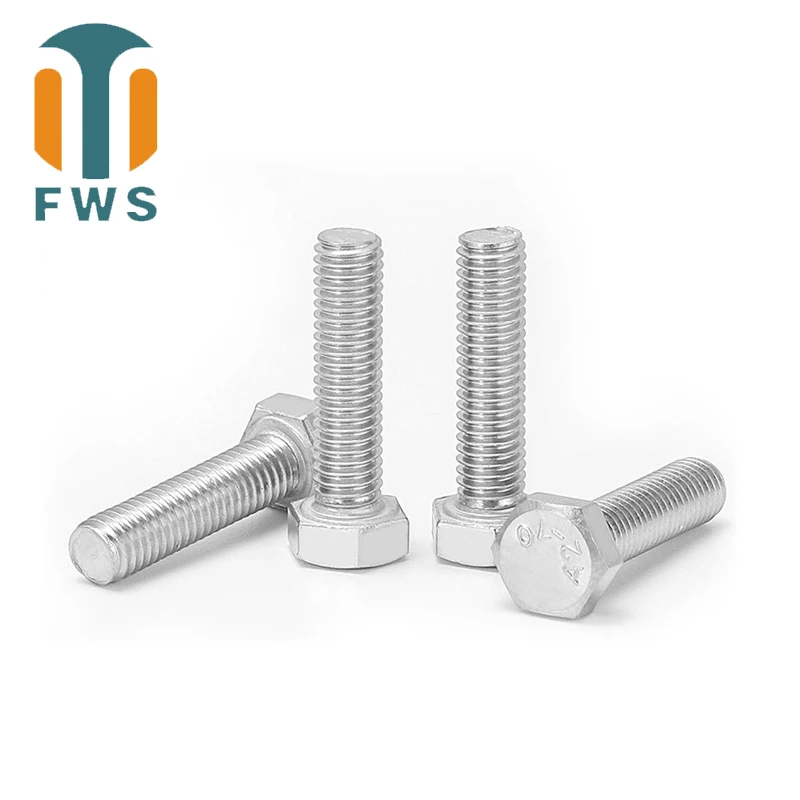 

304 Stainless steel full tooth external hexagon screw external hexagon half tooth bolt extension bolt accessories Daquan m3m5