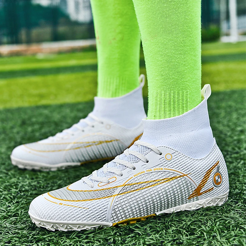 

Quality Messi Futsal Soccer Shoes Wholesale Football Boots Chuteira Campo Cleats Men Training Sneakers Ourdoor Footwear TF/AG