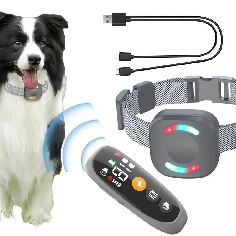 

Shock Collar For Bark Waterproof Bark Training Collar With 4 Training Modes Pet Anti-Bark Training Supplies For Small To Medium