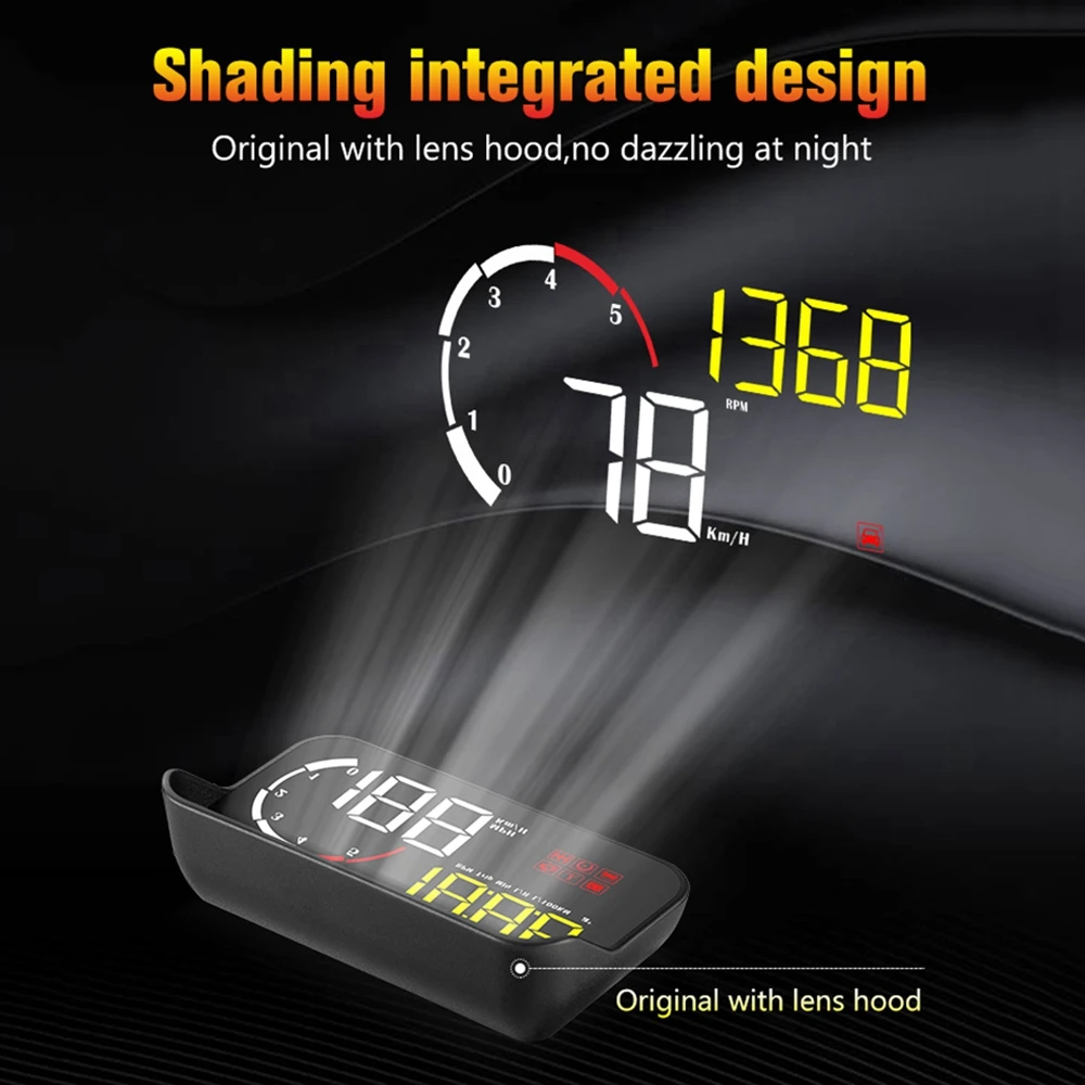 Умный Цифровой Автомобильный спидометр проектор на лобовое стекло для бортового
