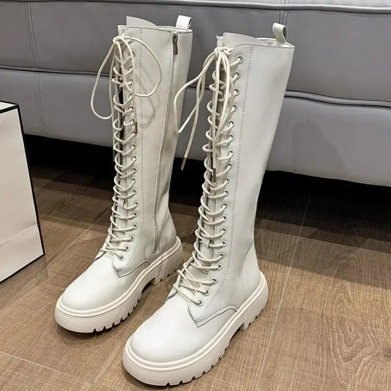 

Women's Boots New Autumn Winter Round Toe Thick Soled Long Knight 2023 Ytmtloy Knee High Square Heel Botines De Mujer Rubber