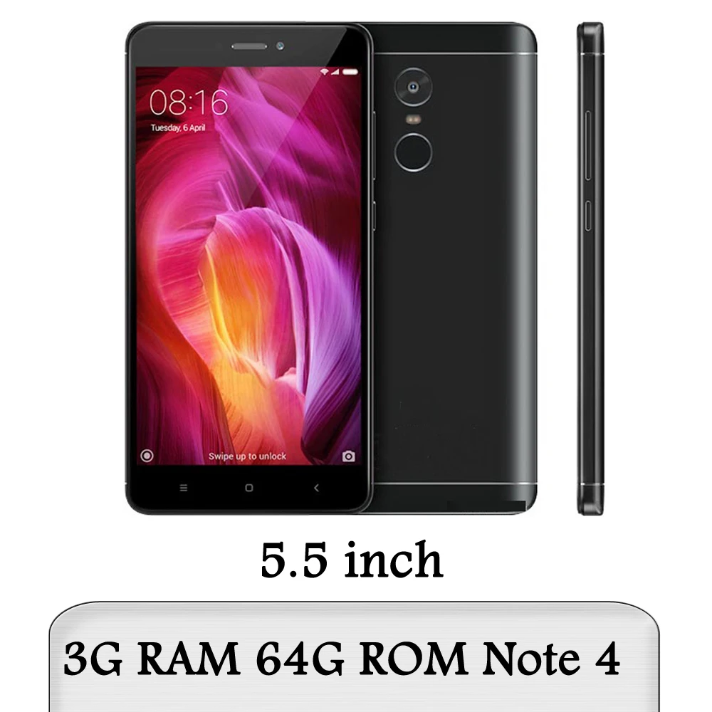 Xiaomi Mi smartphones Note 5A/Note 2/Note 4 2/3/4GB RAM Unlocked 16/32GB ROM Android Global version 4G LTE Mobile phones celular