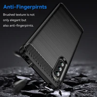 for sony xperia 10 iv case for sony xperia 10 iv cover shell shockproof bumper carbon fiber soft silicone tpu phone back cover