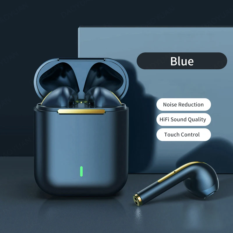 

J18 Wireless Bluetooth Headsets Ear Hook In-ear Headphone Sports Earbuds Noise Reduction Waterproof Stereo HiFi with Mic