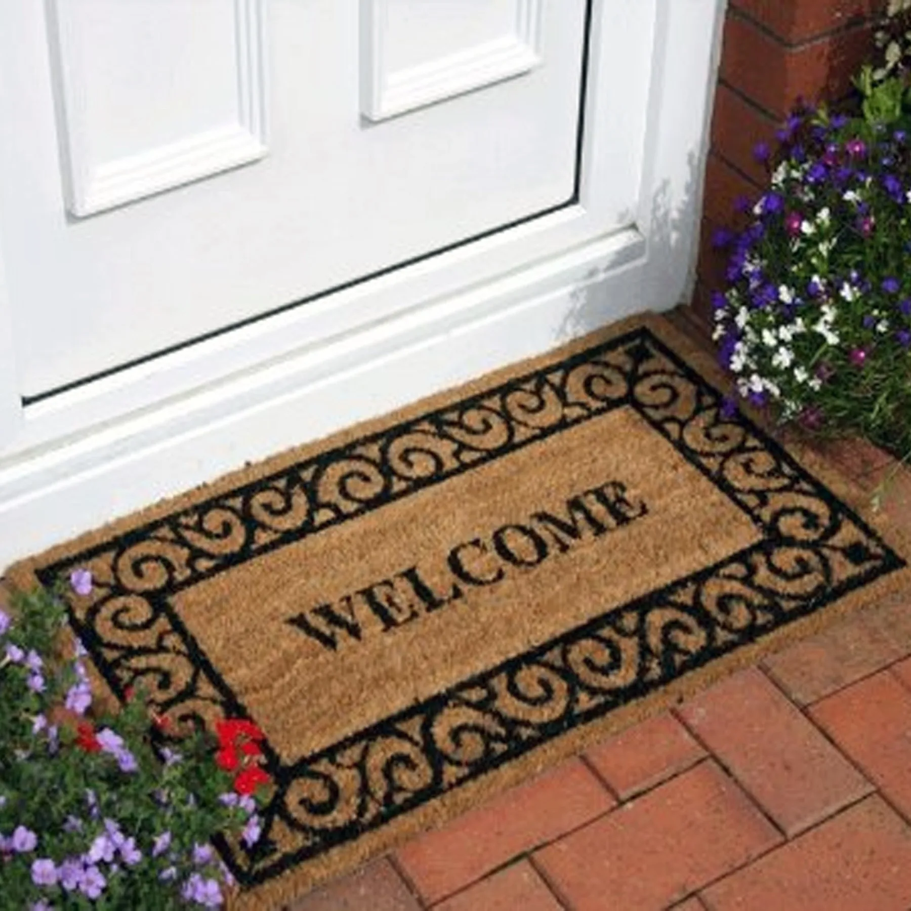 Дверной коврик Кокосовая дверь противоскользящая наружная домашняя Дверь Добро
