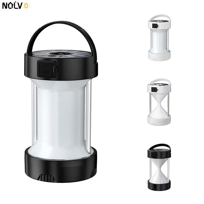 

Outdoor Lamp Built-In Large Capacity Battery Waterproof Solar Camping Tent Flashlight Portable Tent Lantern Light Emergency