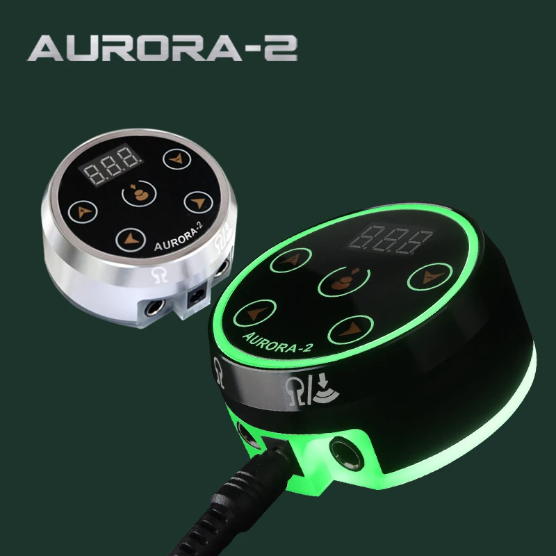 

AURORA 2-1 Tattoo Pen Power Supply LCD Screen With EU/US Adapter for Coil Gun&Rotary Tattoo Machine Power Aurora Tattoo Suorce