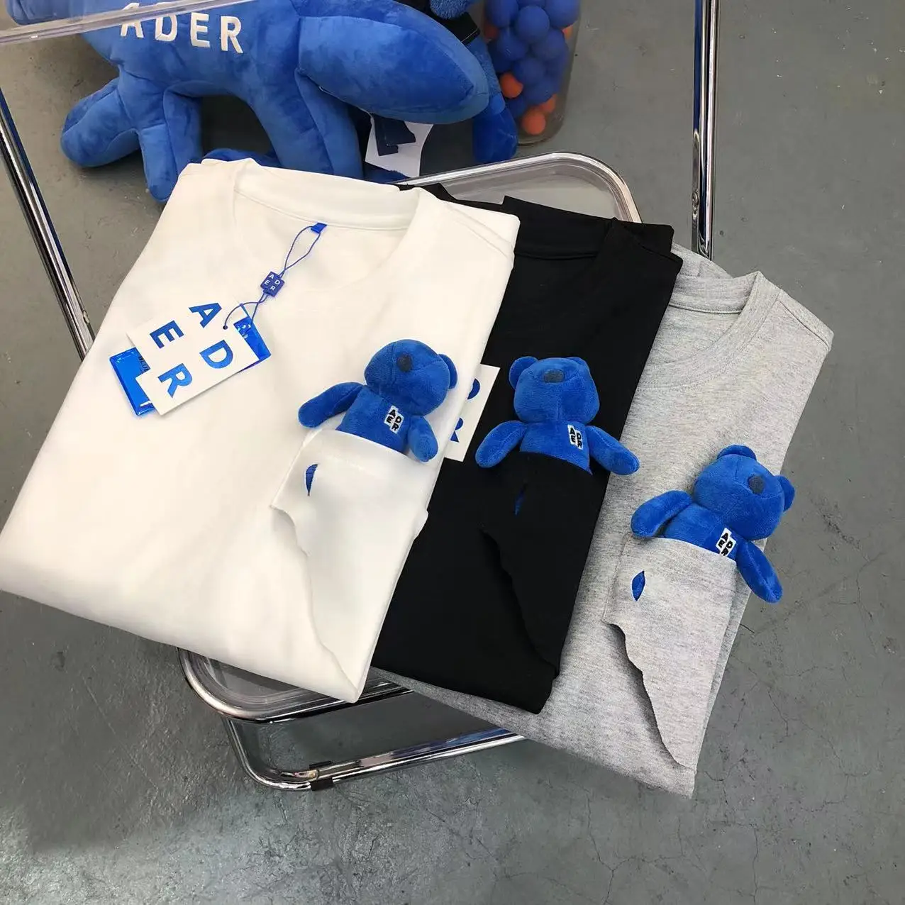 

Футболка Летняя Мужская/женская с вышитыми буквами и коротким рукавом