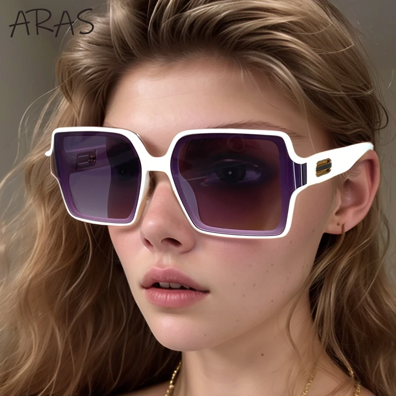 Большие квадратные классические солнцезащитные очки для женщин в большой оправе
