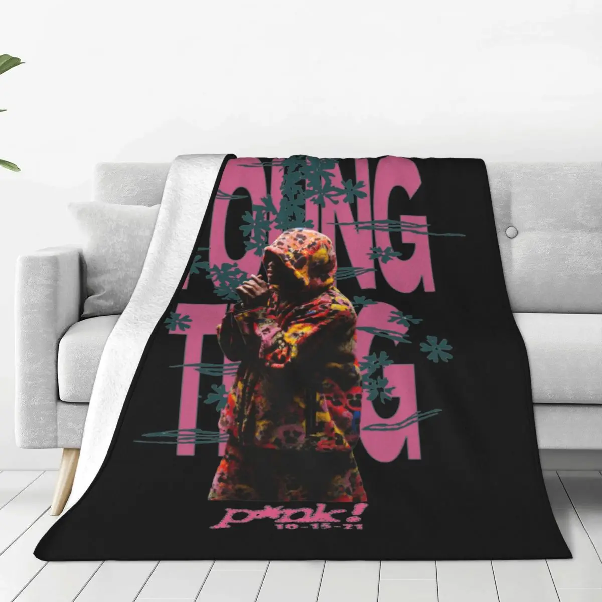 

Одеяло Young Thug в стиле панк, летнее флисовое дышащее легкое одеяло для дивана, офисный ковер