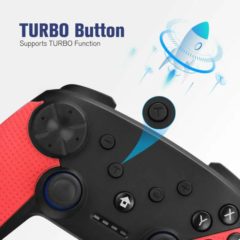 

Wireless Controller Black Connection Enhanced Features High Compatibility Extend Play Time For Nintend