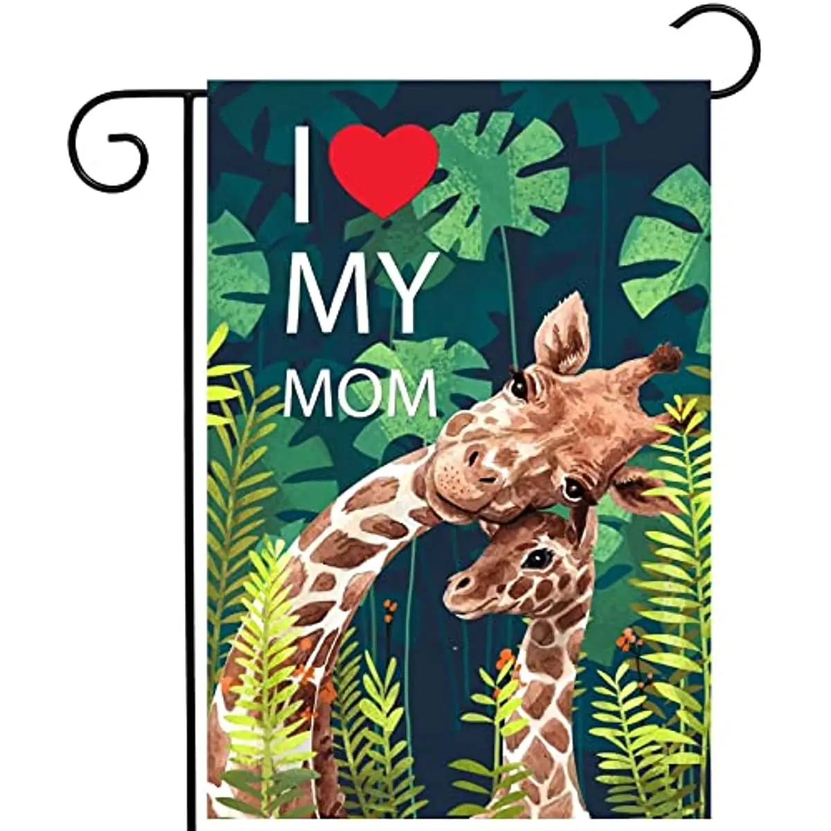 

I Love My Mom Sign Decorative Garden Flag Banner for Outdoor Home Decor Party Double Sided