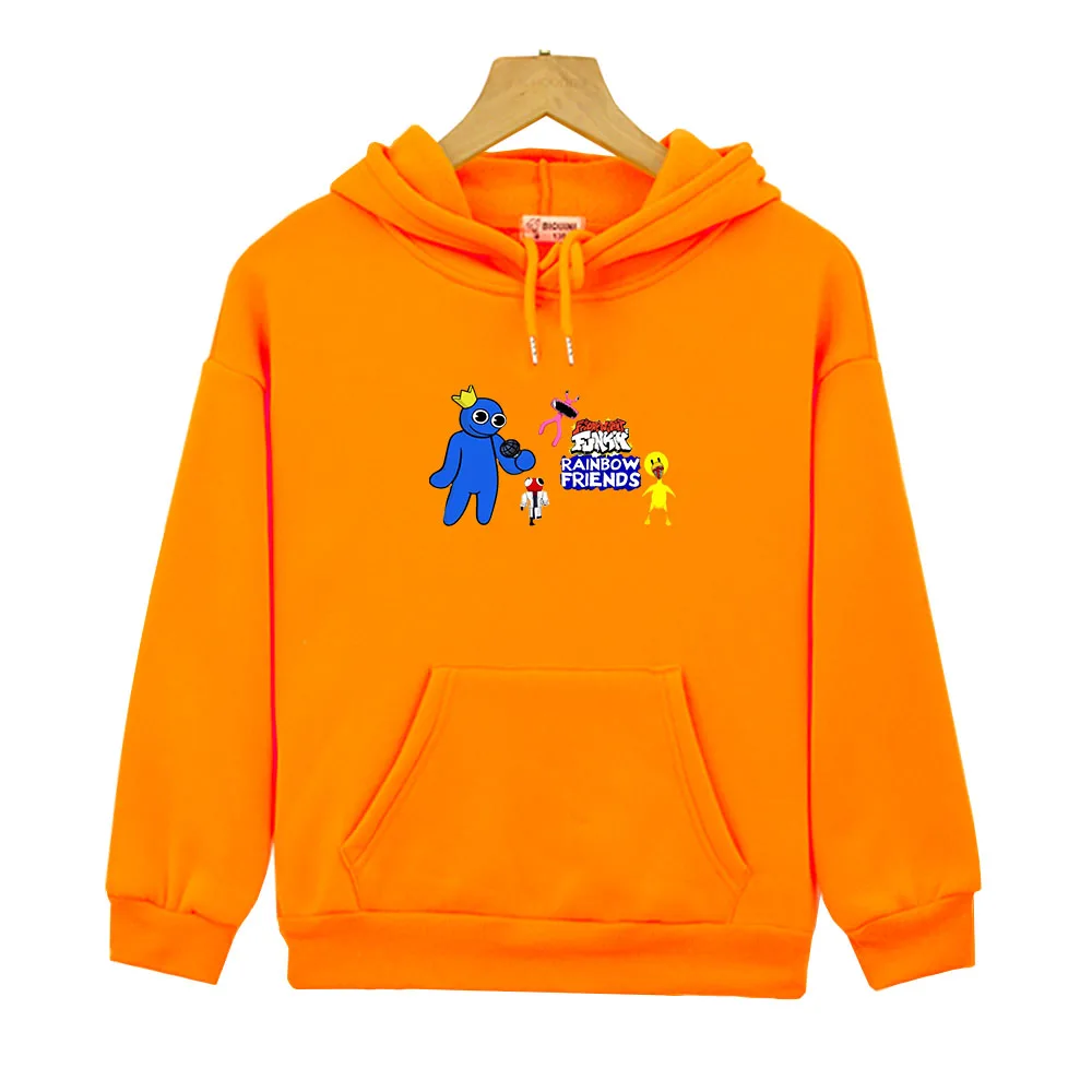 

Rainbow Friends Cartoon Hoodies Comic Sweatshirts Cute Manga Casual Boys/girls Clothes Long-sleeved Fleece Graphic Pullovers