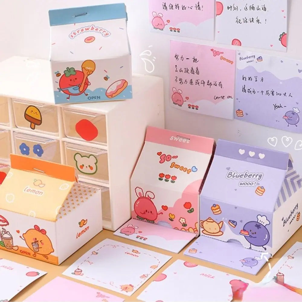

DIY Notepad School Supplies Student Stationery Milk Carton Memo Pad Message Notes Message Paper No-Sticky Note