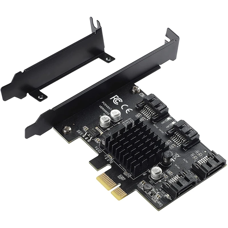 

PCIe SATA карта 4 порта, 6 Гбит/с SATA 3,0 PCIe карта, PCIe к SATA контроллеру Расширенная карта, поддержка SSD/HDD жесткого диска