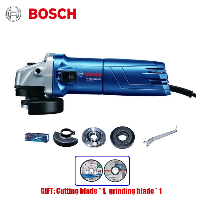 Угловая шлифовальная машина Bosch GWS 660 полировальная для резки металла и дерева Вт