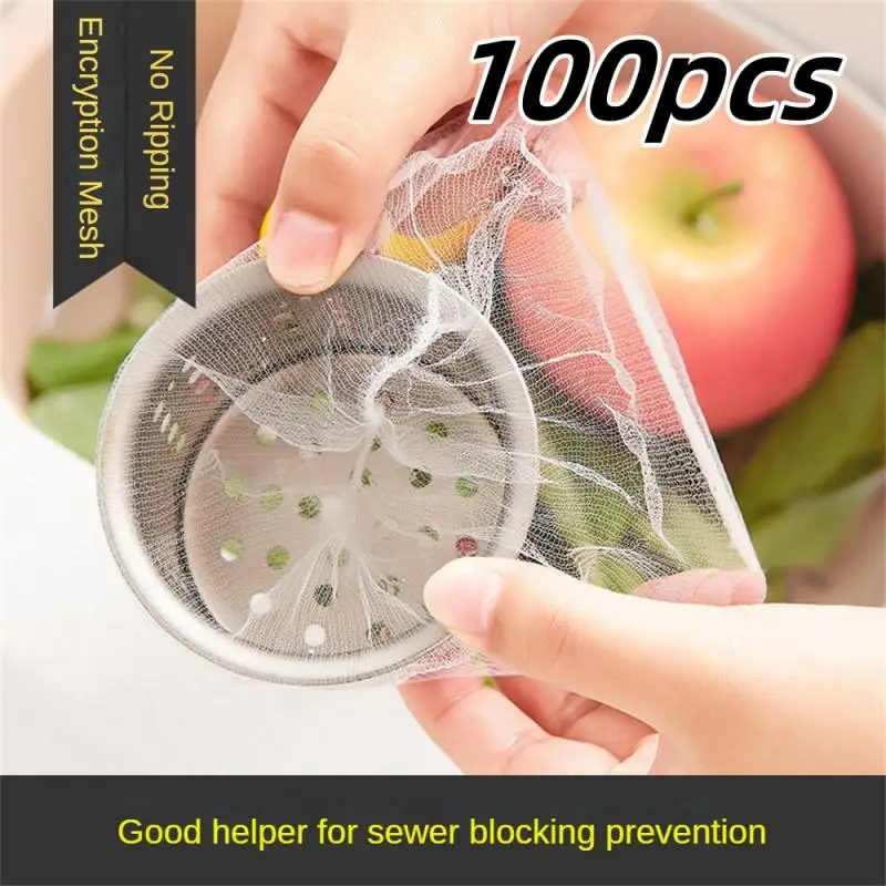 

100 шт., одноразовые фильтры для слива в раковину