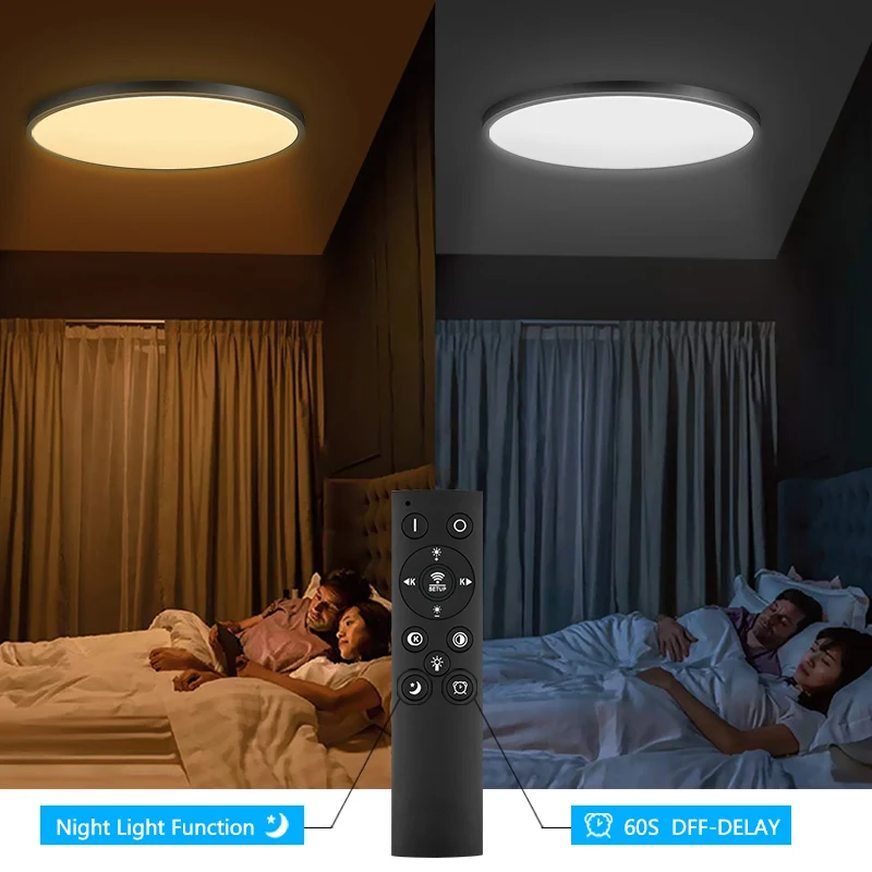 $95.36 New Ultra-thin Led Ceiling Lights Dimmable Simple Bedroom Lighting Panel Light Fixture Led Ceiling Lamps For Living Room Kitchen