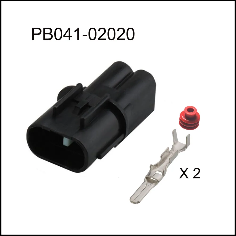 200 шт. PB041-02020 PB045-02027 автомобильныйВодонепроницаемый разъем2pinfamale штекерный кабель