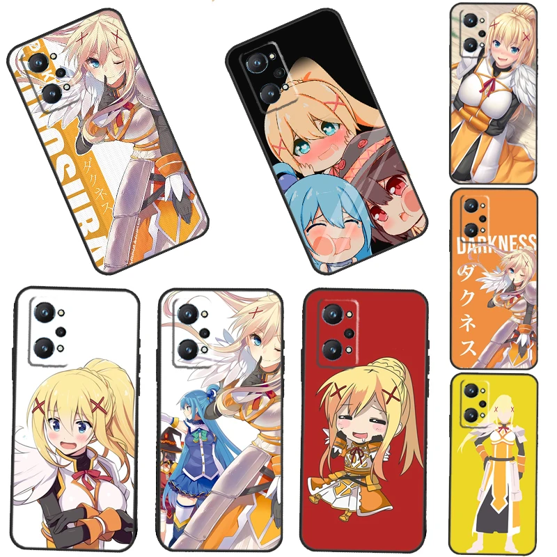 Чехол Konosuba темноты для Realme 8i 8 Pro GT Neo 2 Master C31 C35 задняя крышка для Realme Q3s C11 2021 C15 9 Coque