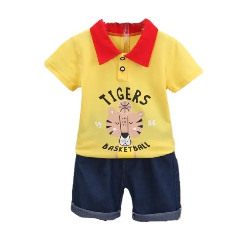 

New Summer Baby Clothes Suit Children Boys Girls Casual T-Shirt Shorts 2Pcs/Sets Toddler Outfits Infant Costume Kids Tracksuits