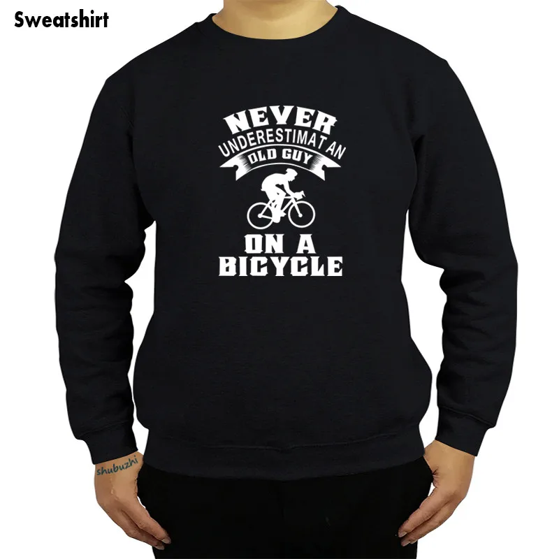 

Новое поступление, повседневная мужская крутая модная Толстовка 6tn, Мужская никогда не подучит старого парня на велосипеде, забавная Толсто...