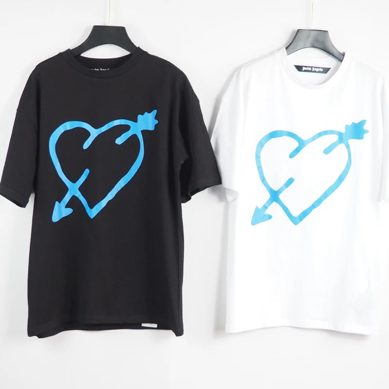 

Palm Angels 21SS Letter printing Logo PA Loose CasualRound Neck Short Sleeve T-shirt MenWomen fashion Couple Style t shirt 2071