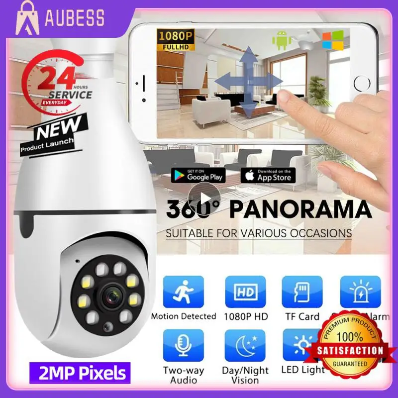 

Bulb Surveillance Camera Support Wifi Suitable For Various Occasions Smart Bulb Local Remote Playback 2.4ghz Wifi Is Supported