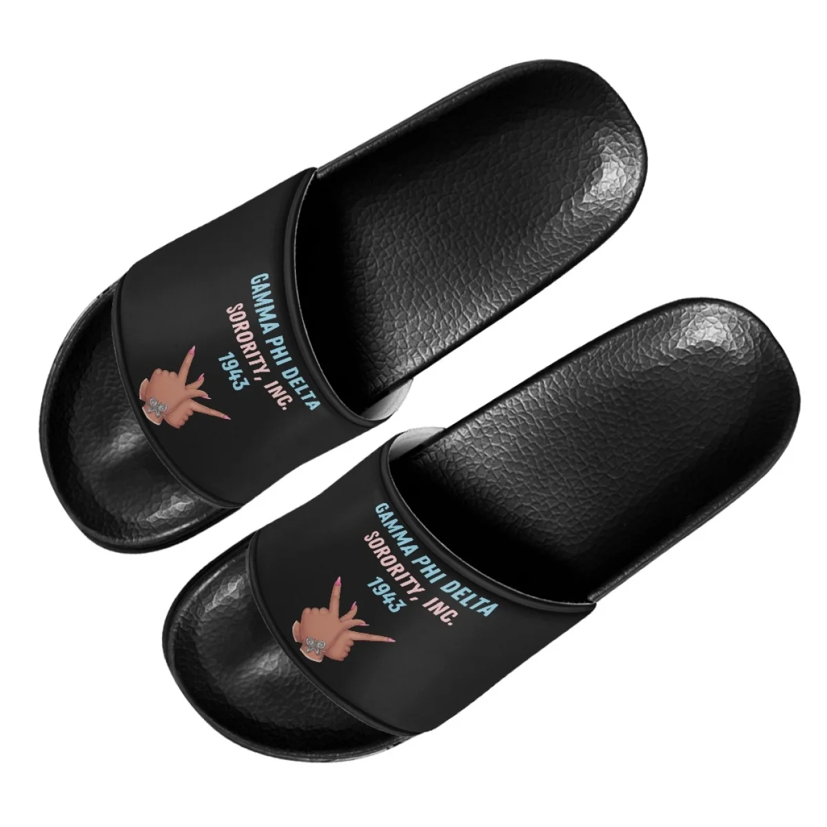 Gamma Phi Delta Fashion Women Slippers Summer Home Bathroom Anti Slip Beach Sandals Printing Shoes Suitable Indoor and Outdoor