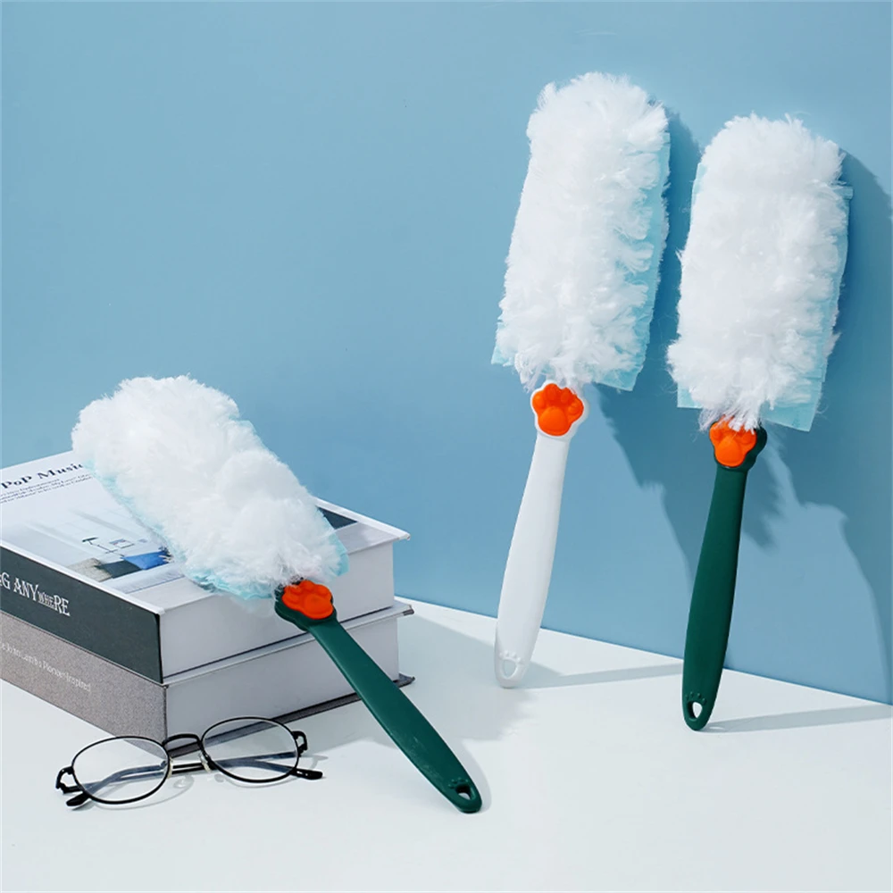 

Disposable Fiber Brush Head Dust Duster Household Cleaning Electrostatic Adsorption Dust Duster Car Furniture Cleaning Brush