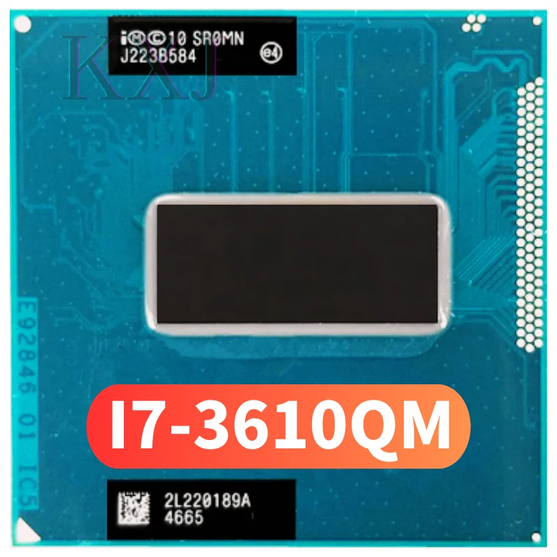 

Процессор Intel Core i7-3610QM i7 3610QM SR0MN, 2,3 ГГц, четырехъядерный, восьмипоточный ЦПУ, процессор 6 Мб, 45 Вт, разъем G2 / rPGA988B