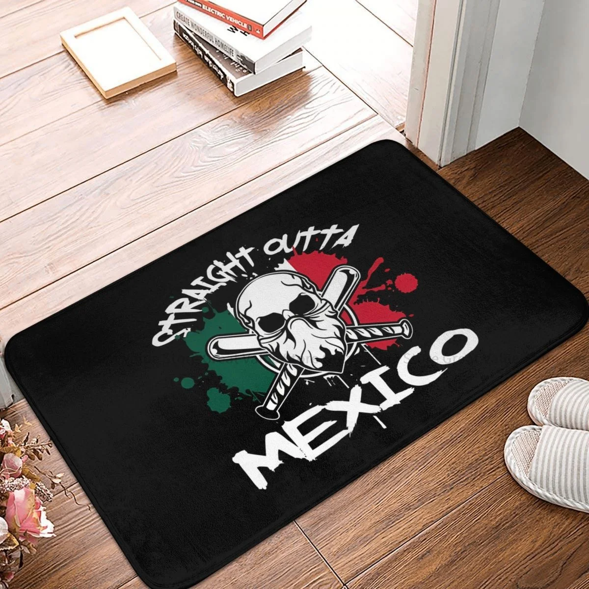 

Mexico Skull Non-slip Doormat Kitchen Mat Straight Outta Floor Carpet Entrance Door Rug Bedroom Decor