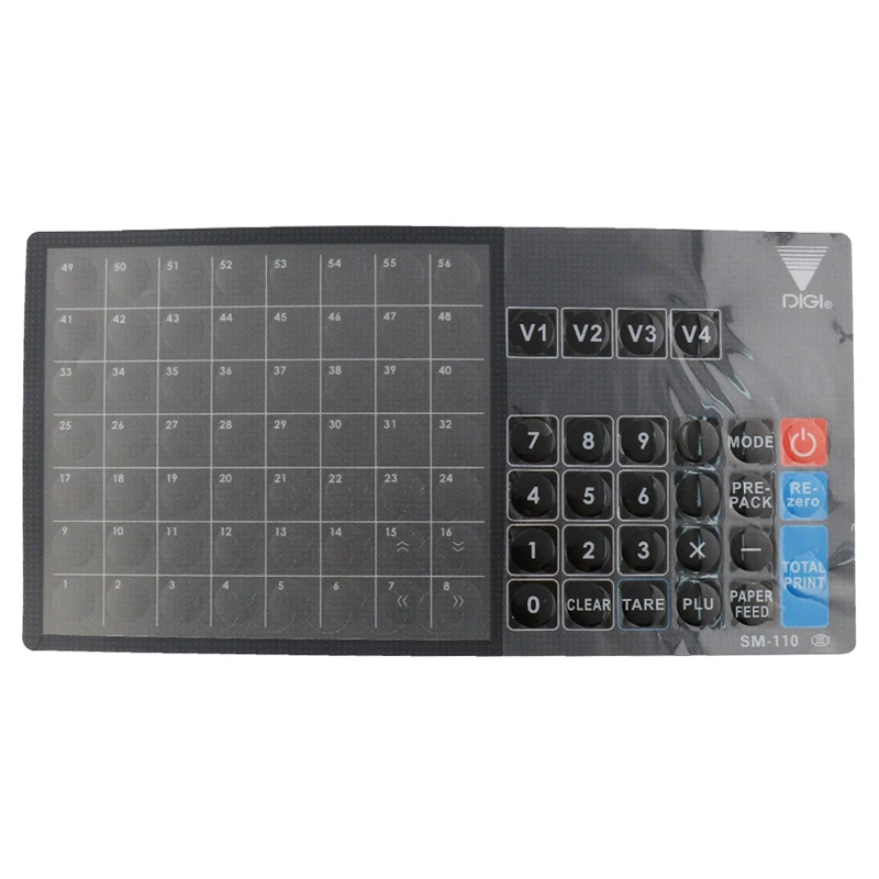 

New Black Keyboard Film For Digi SM-100P SM-100B SM-100JRP Electronic Scale Printer
