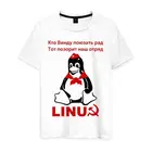 Мужская футболка хлопок Linux СССР
