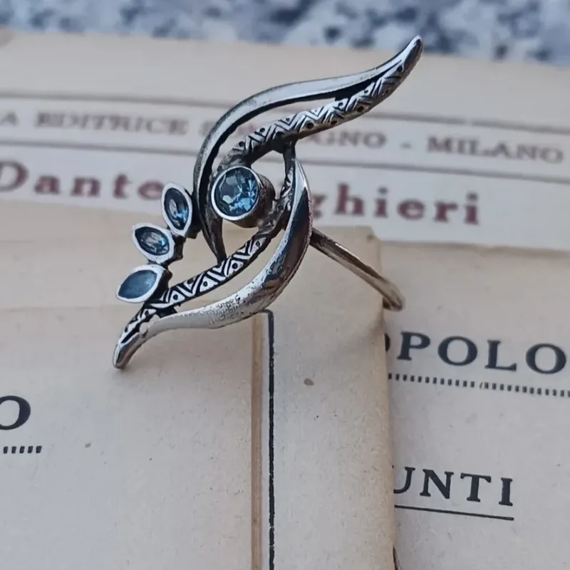 Ослепительные круглые овальные кольца серебряного цвета для женщин полые с