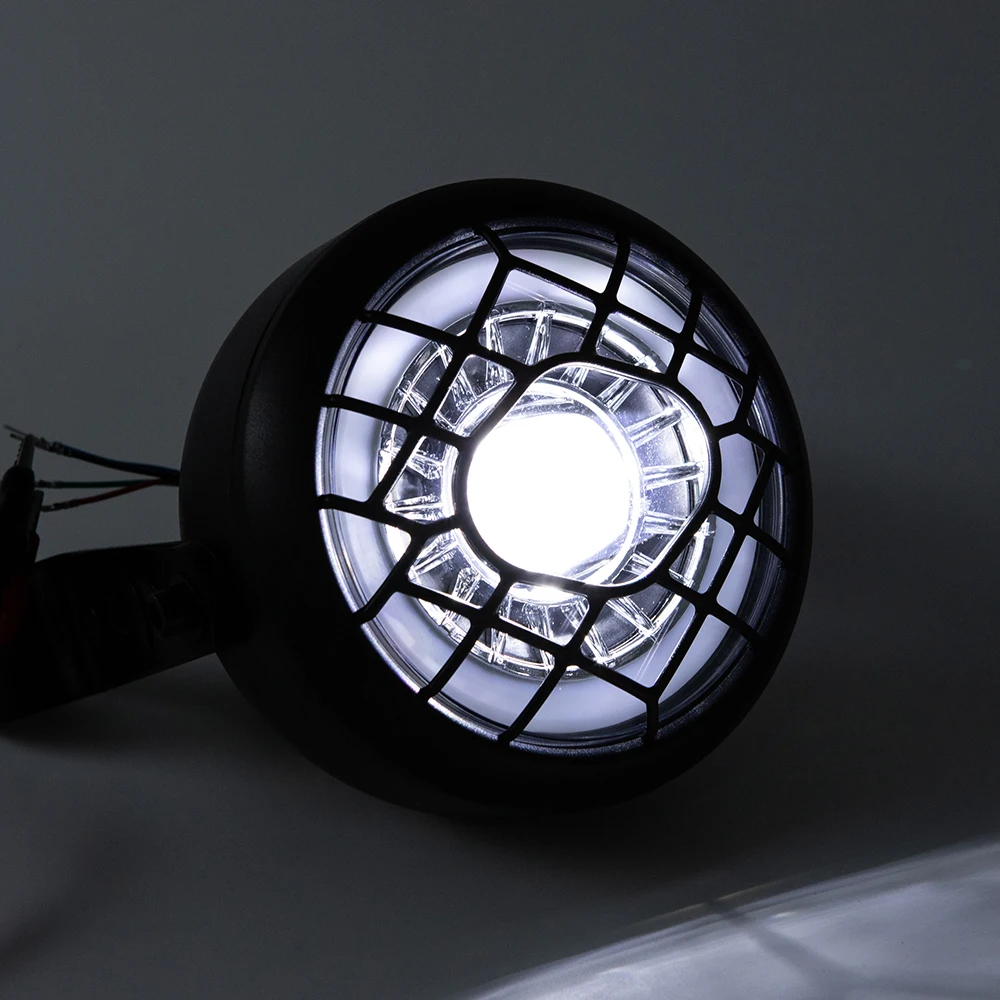 Передняя фонарь для велосипеда электровелосипеда 48 В 7 Вт фара с гудком мотоцикла