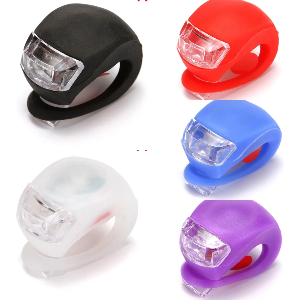 

Передний силиконовый светодиодный фонарь для велосипеда, передний и задний фонарь для велосипеда, водонепроницаемый велосипедный фонарь с...