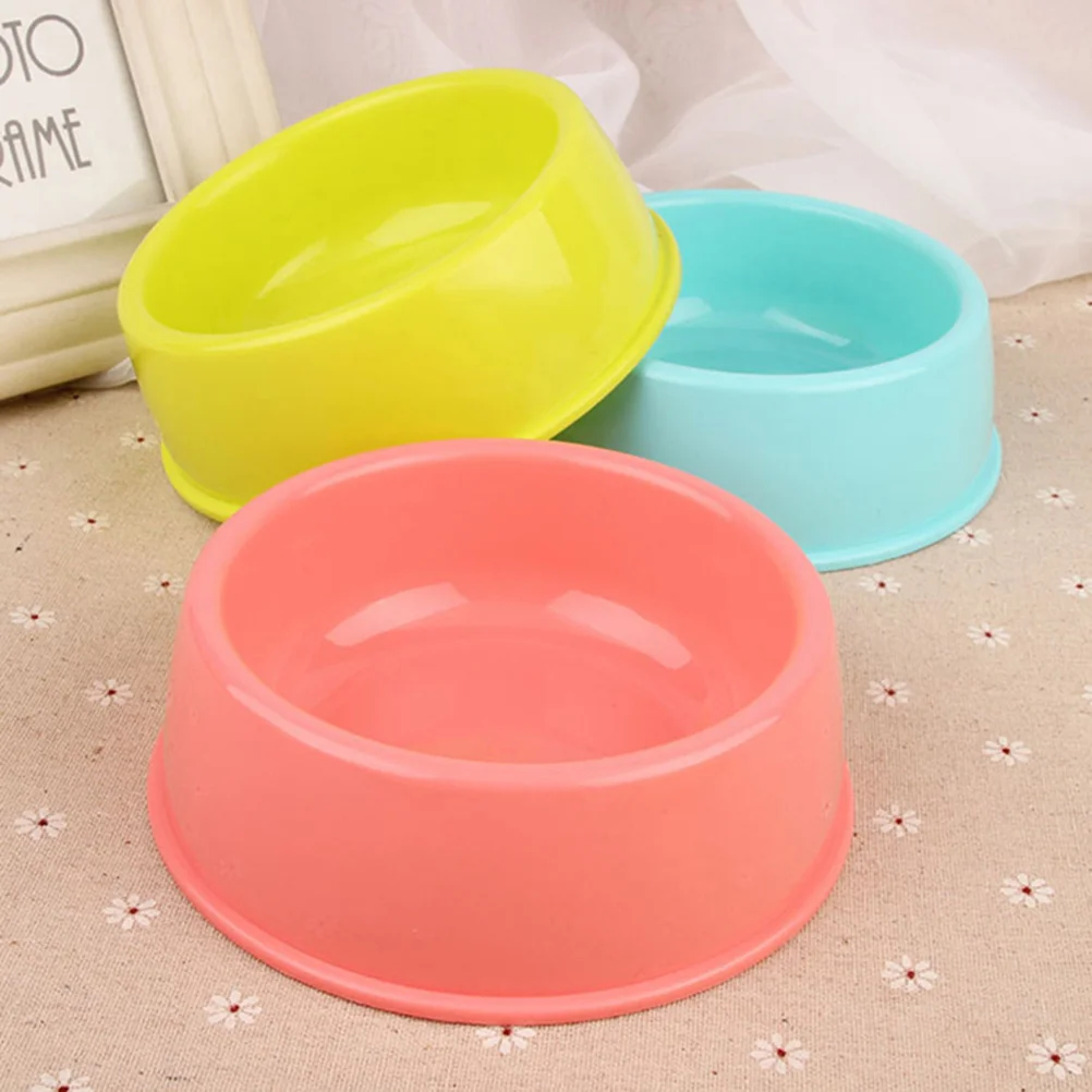 

3pcs Bowl Practical Candy Colored Foods Container for Cat Dog