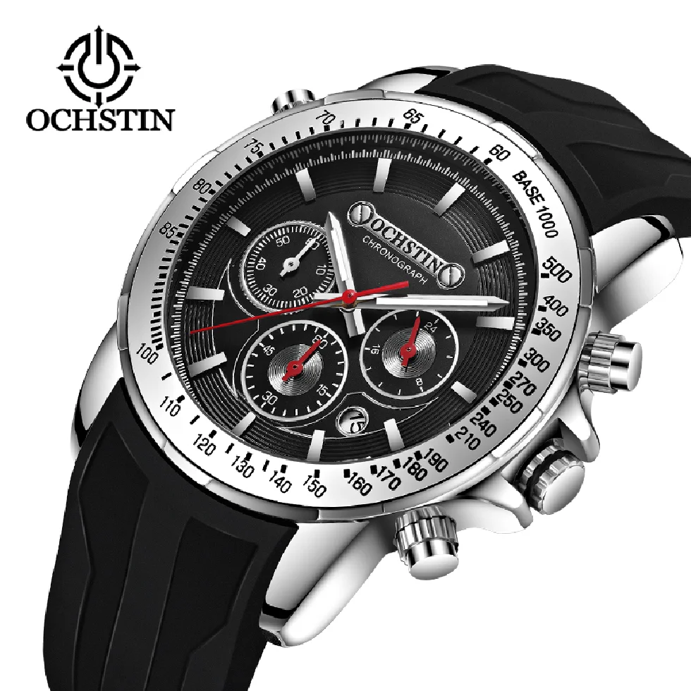 

OCHSTIN New Mens Watches Top Brand Luxury Quartz Wristwatch Clock Chronograph Waterproof Sport Watch for Men Relogio Masculino