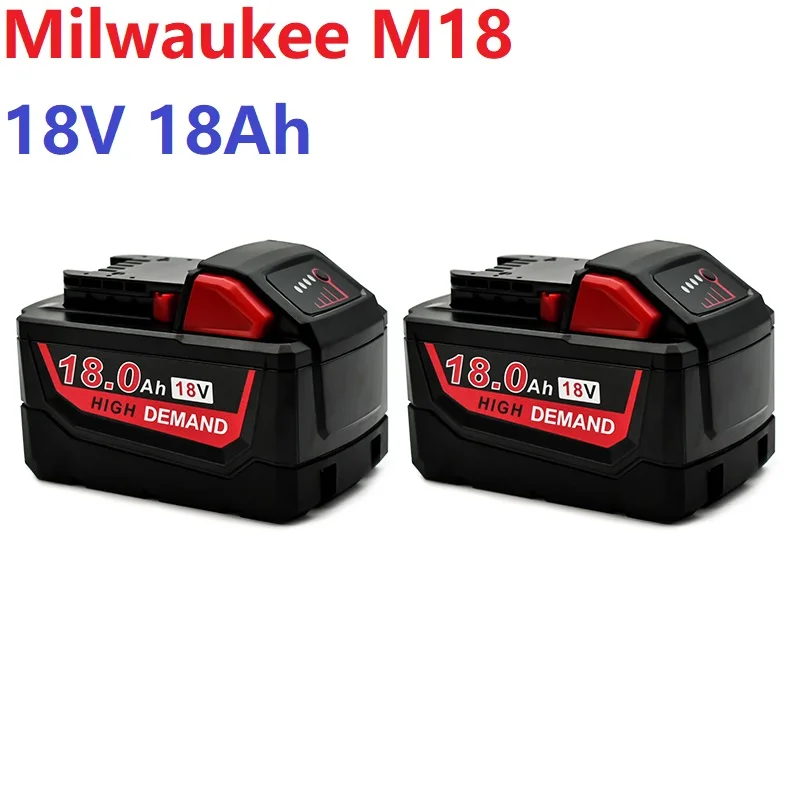 

2023 New M18 18V 18Ah Is Applicable To The Whole Milwaukee 18V Electric Tool System Battery of New Electric Drill Car Washer