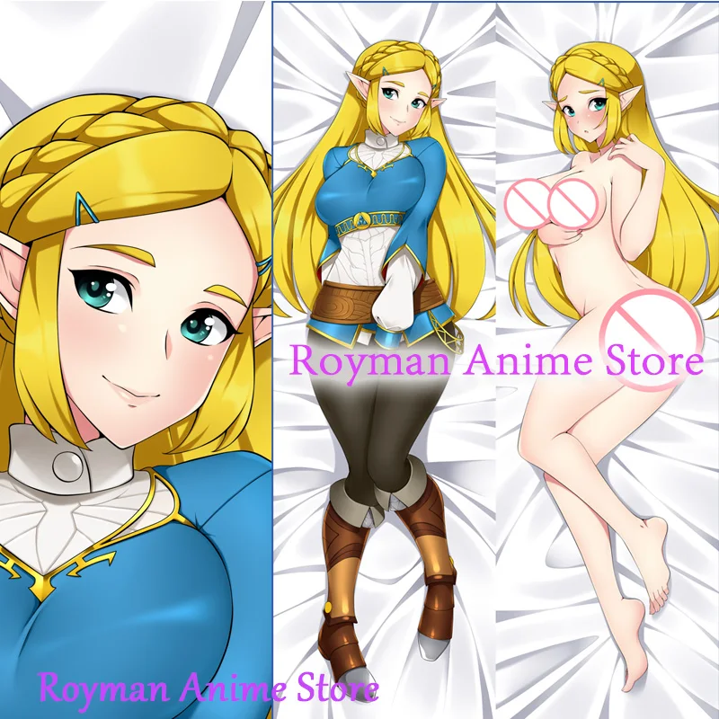 Подушка Dakimakura из аниме Принцесса Зельда дыхание дикой природы Двусторонняя