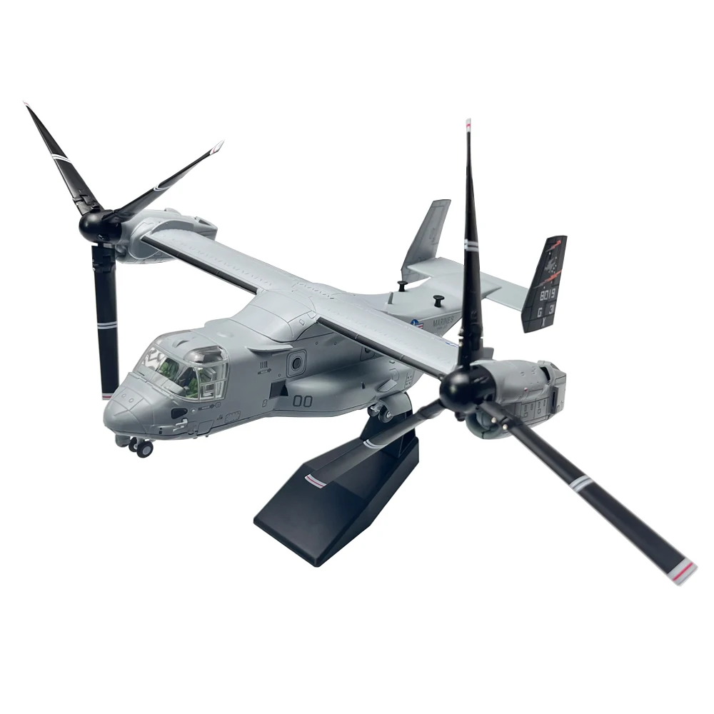 1:72 1/72 Simulation of Variable Wing Boeing Bell V-22 V22 Osprey Transport Helicopter Amphibious Metal Plane Aircraft Model